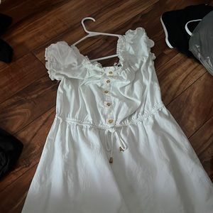 white cottagecore dress, size XL